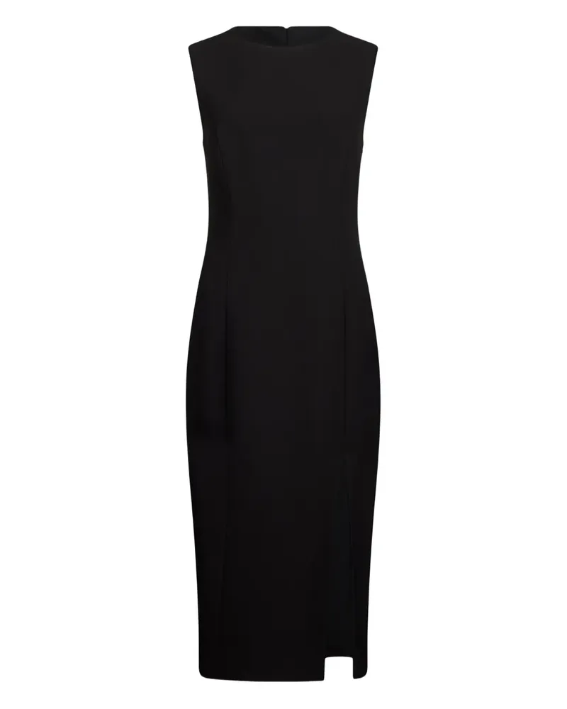 Liu Jo side-slit back-detail midi dress - Schwarz Schwarz