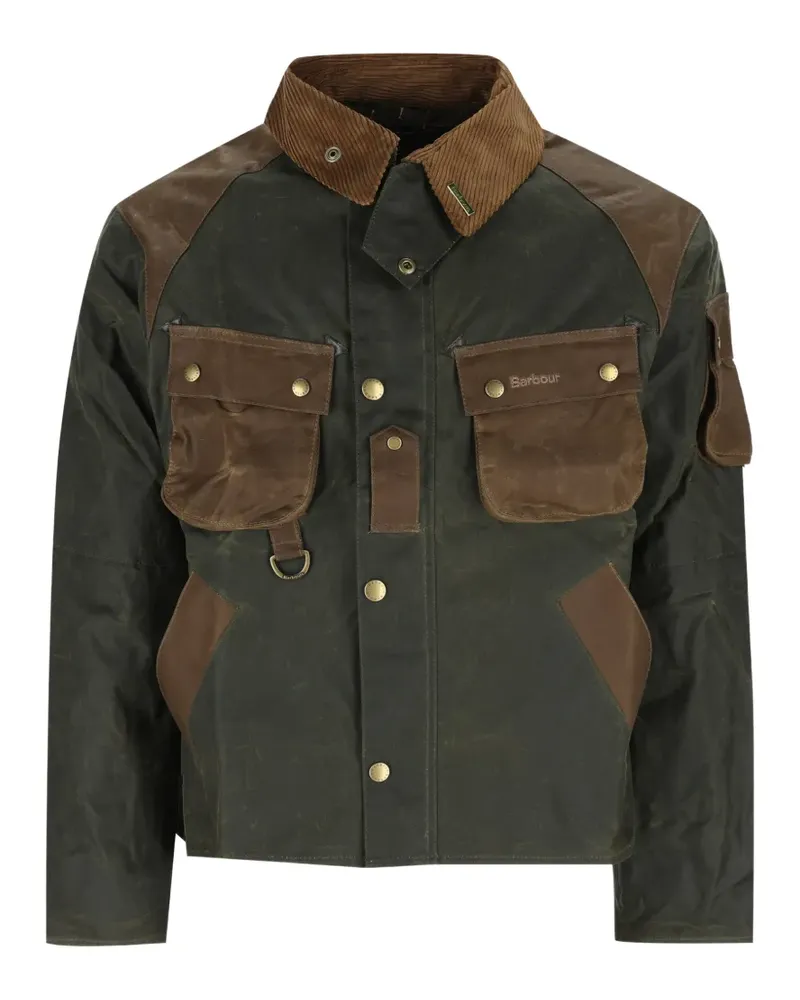 Barbour Speyford waxed cotton jacket - Grün Grün