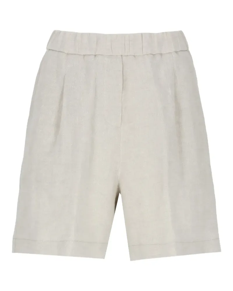 PANICALE Cashmere elasticated shorts - Nude Nude