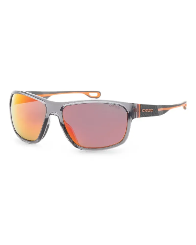 Carrera Sonnenbrille mit eckigem Gestell - Grau Grau