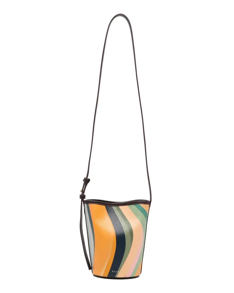 Paul Smith mini striped bucket bag - Nude Nude