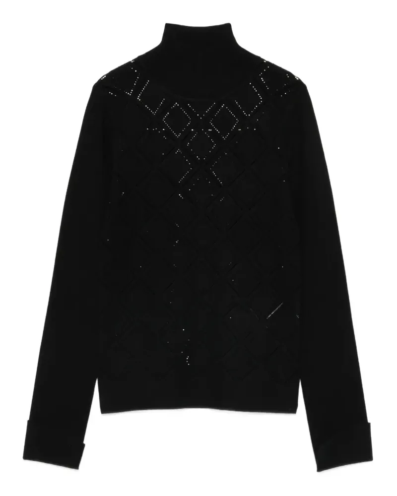 Blumarine Pullover mit geometrischem Muster - Schwarz Schwarz