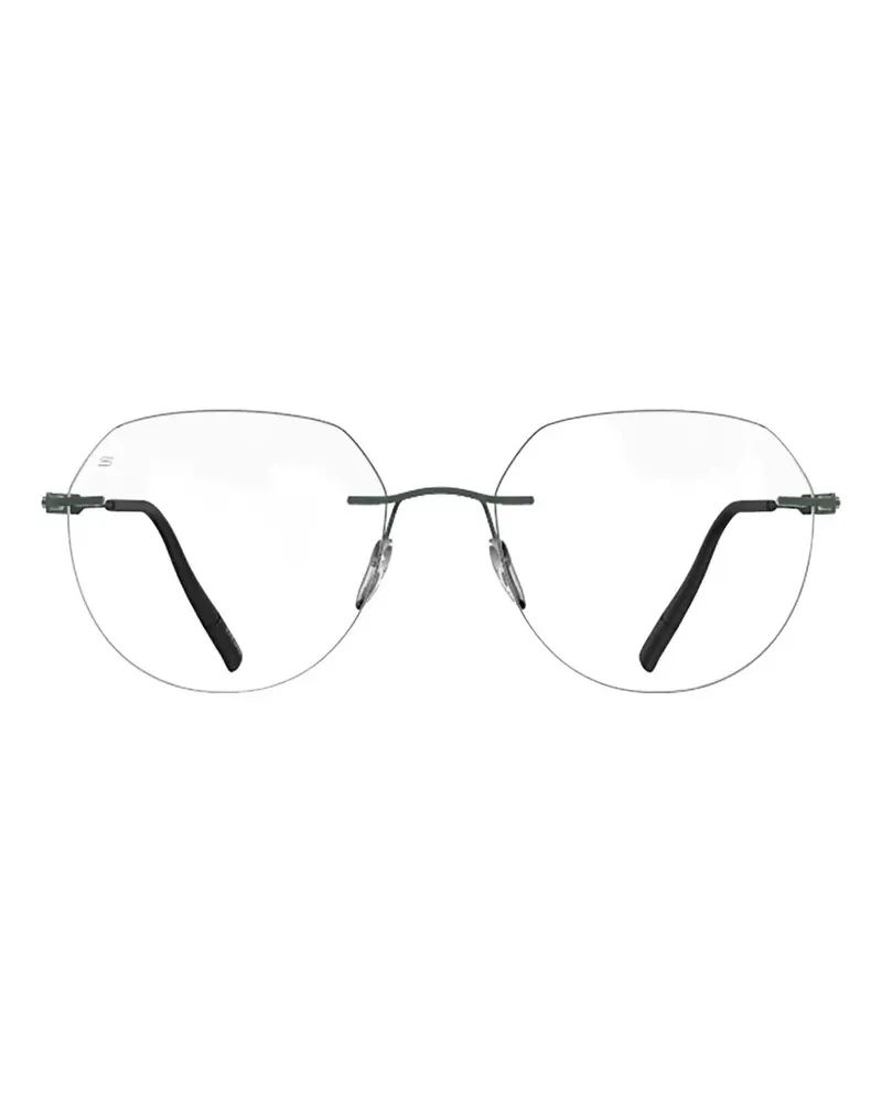 Silhouette The Timeless Visionary geometric-frame glasses - Grün Grün
