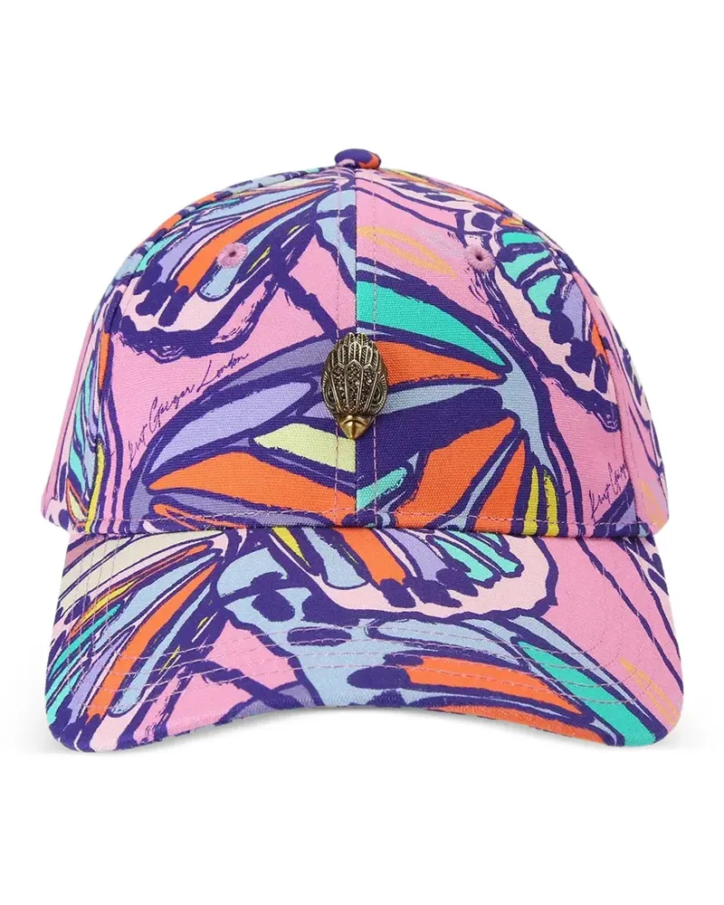 Kurt Geiger Kensington Baseballkappe mit Schmetterling-Print - Rosa Rosa