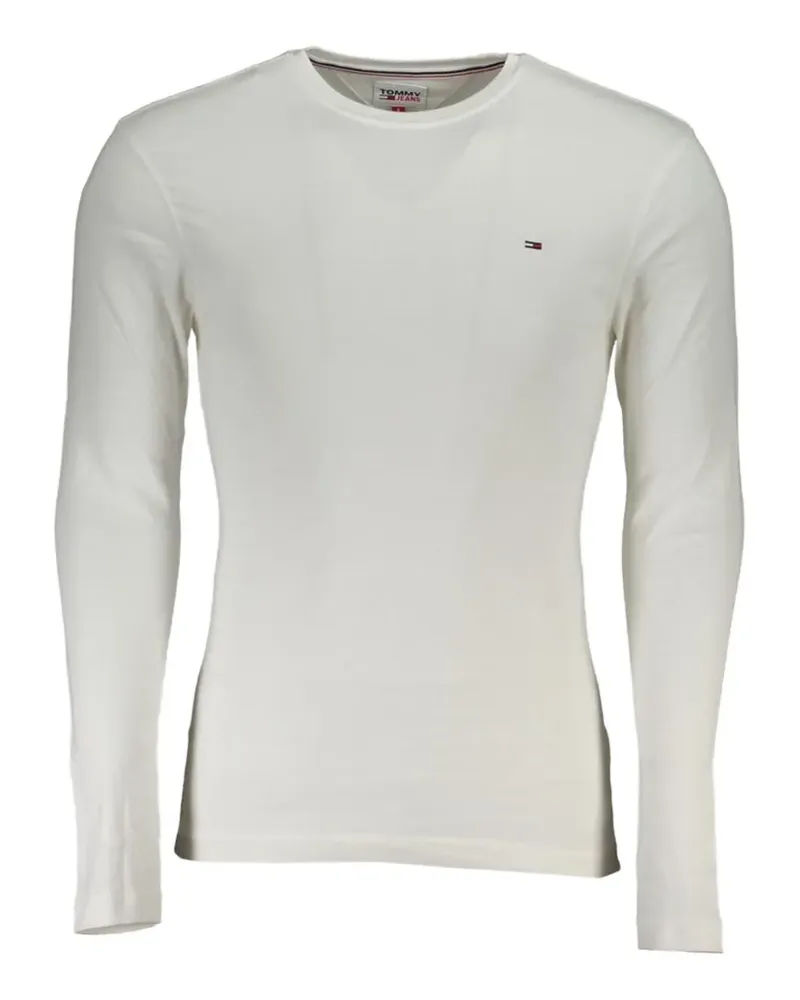 Tommy Hilfiger Klassisches Langarmshirt - Weiß Weiß