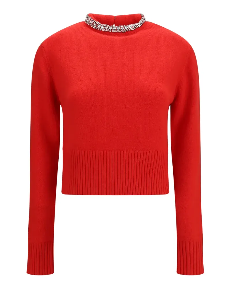 Pinko Berlino Pullover mit Kristallen - Rot Rot