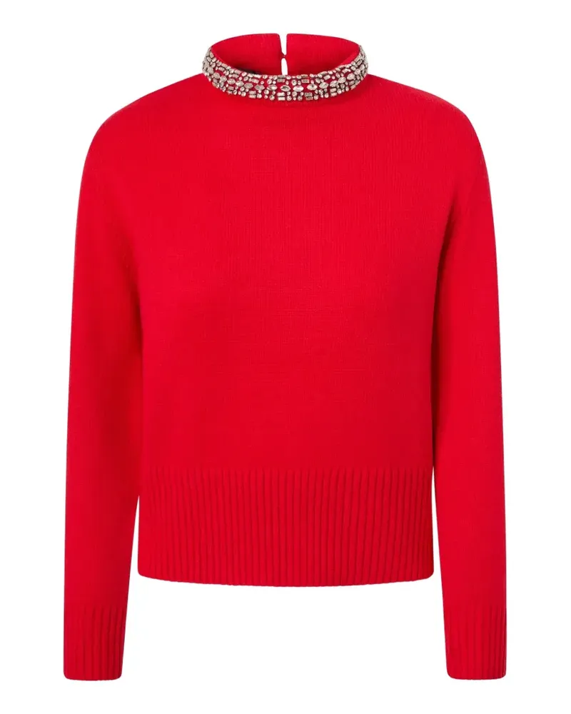 Pinko Berlino Pullover mit Kristallen - Rot Rot