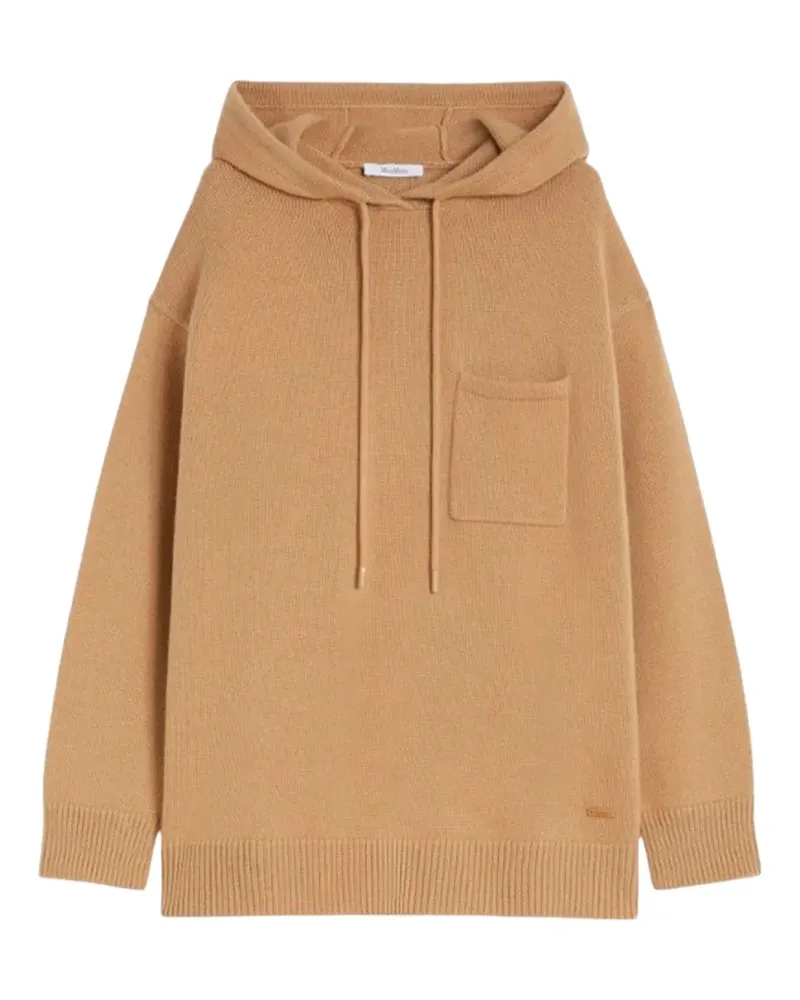 Max Mara Kapuzenpullover mit Tasche - Braun Braun