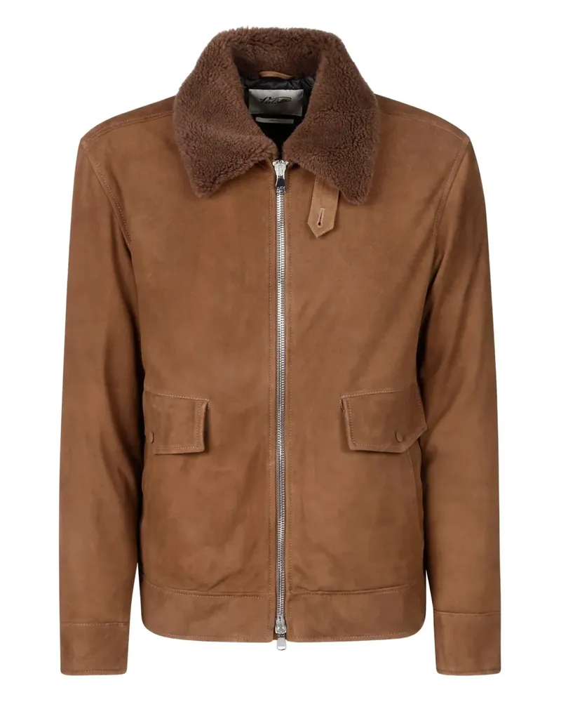 Valstar Lederjacke mit Reißverschluss - Braun Braun