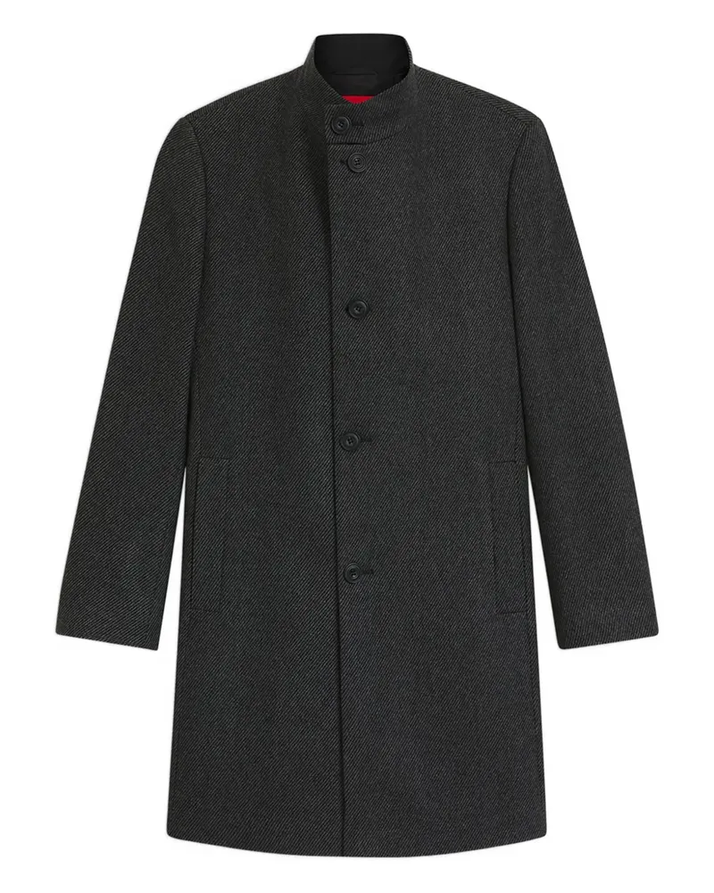 HUGO BOSS Geknöpfter Mantel - Grau Grau