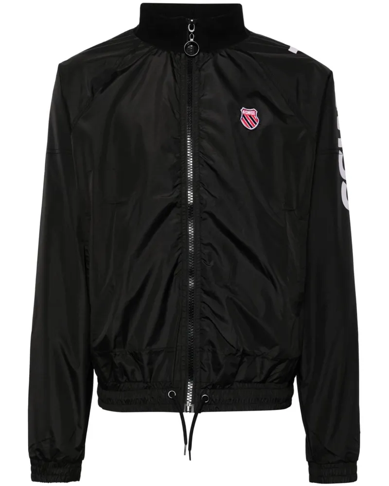 K-Swiss Jacke mit Logo-Print Schwarz