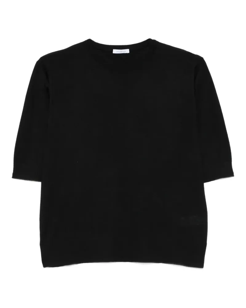 Malo T-Shirt mit rundem Ausschnitt - Schwarz Schwarz