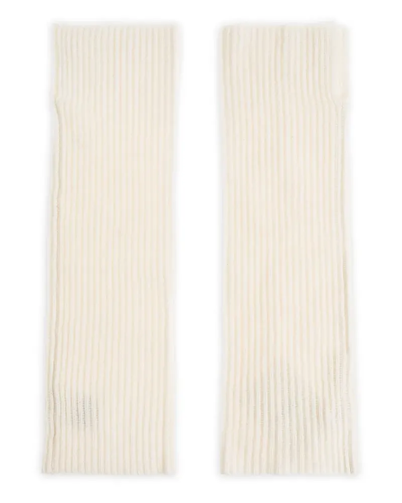 Lisa Yang Gerippte Handschuhe - Nude Nude