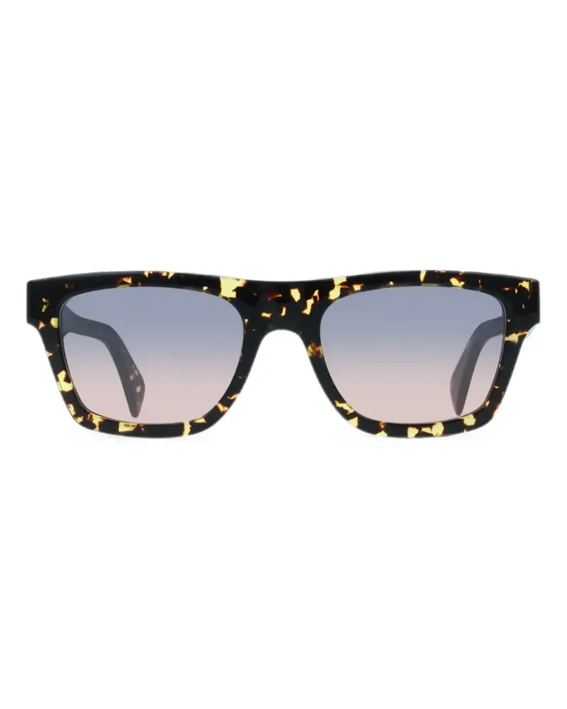 Paul Smith Eckige Sonnenbrille in Schildpattoptik - Braun Braun