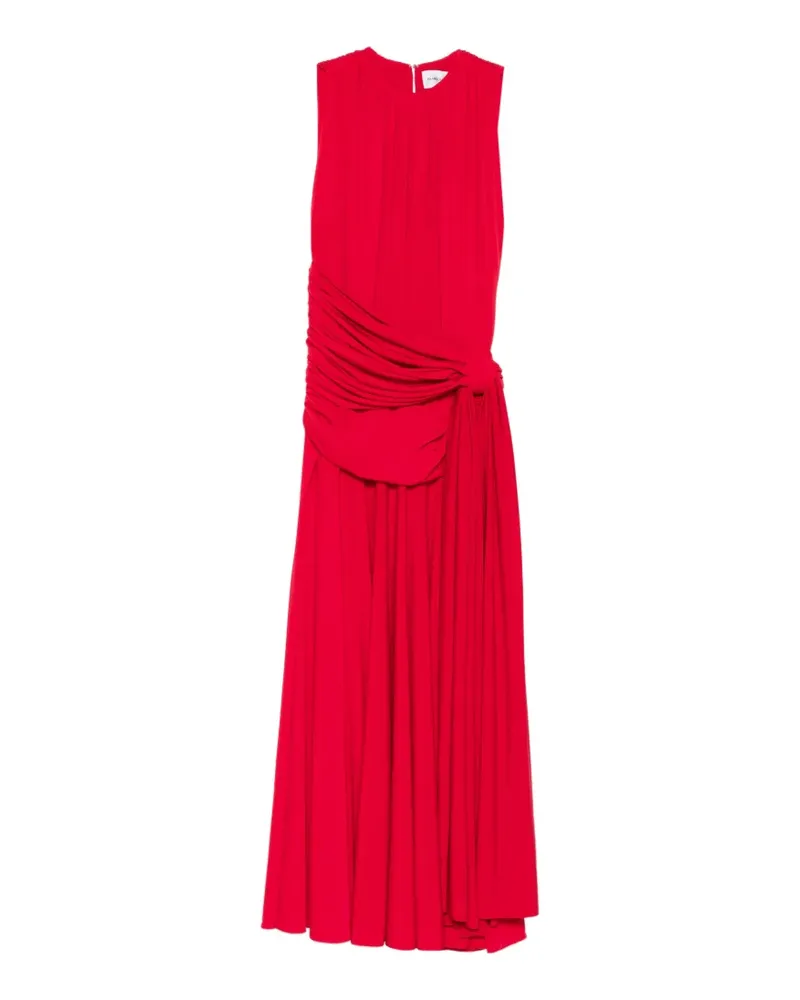Brandon Maxwell Isadora draped midi dress - Rot Rot