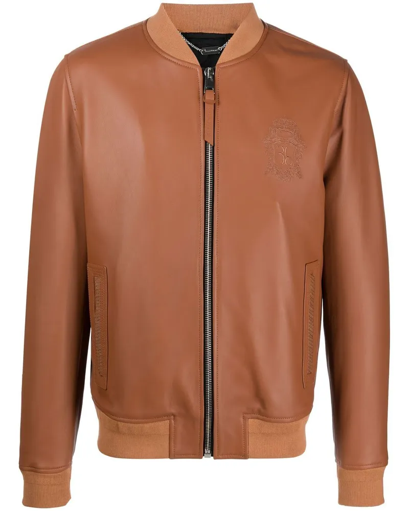 Billionaire Bomberjacke aus Schafsleder - Braun Braun