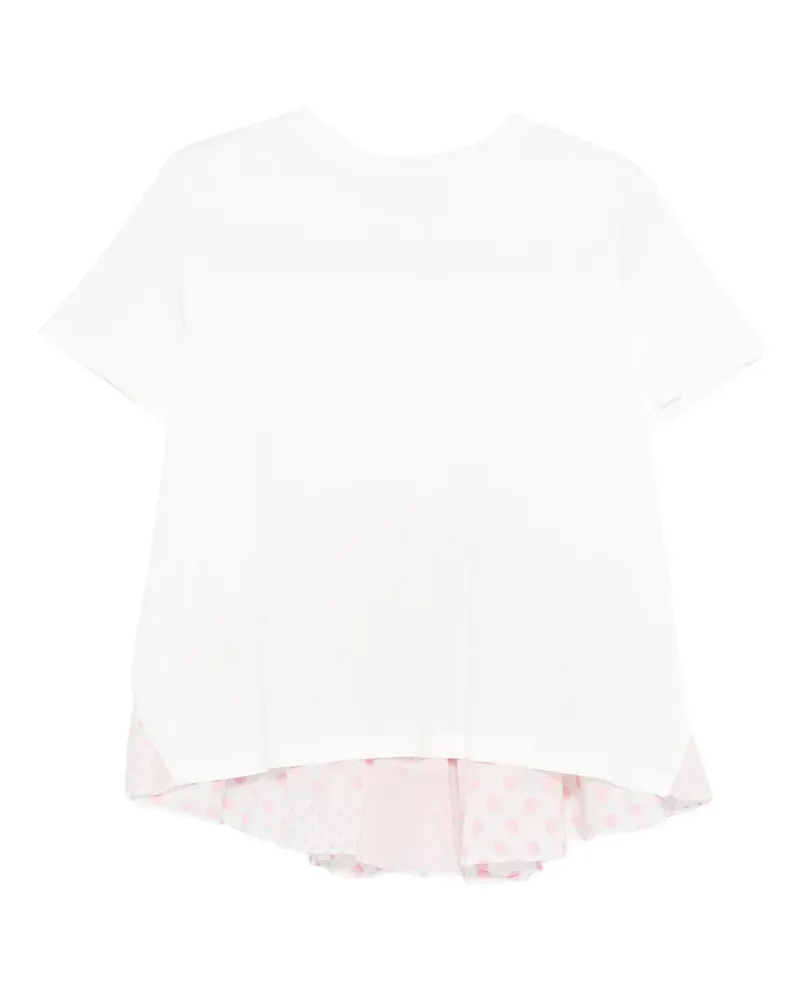 Parlor Gepunktetes Hemd mit Raffung - Weiß Weiß