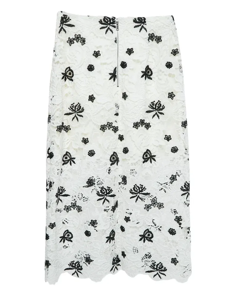 Alice + Olivia Rock mit Spitze - Weiß Weiß