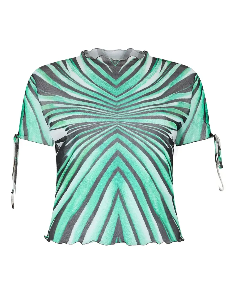 Roberto Cavalli Oberteil mit Print - Blau Blau