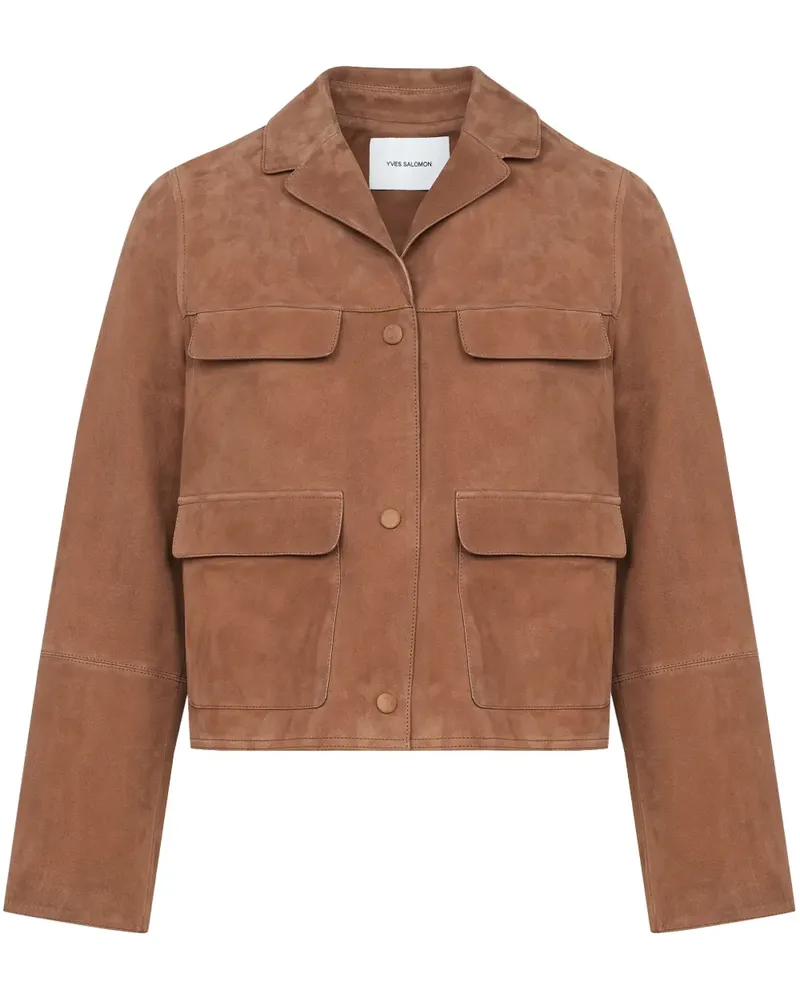 Yves Salomon Jacke aus Wildleder - Braun Braun