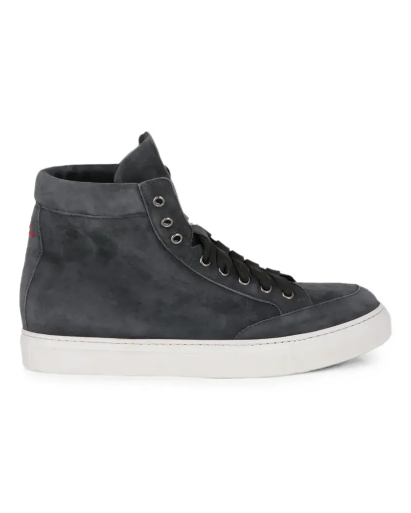 Isaia suede high-top sneakers - Grau Grau