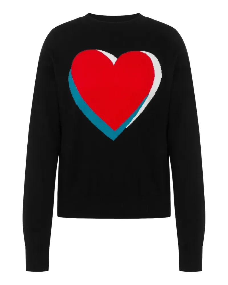 Moschino Inlaid cotton and cashmere sweater - Schwarz Schwarz