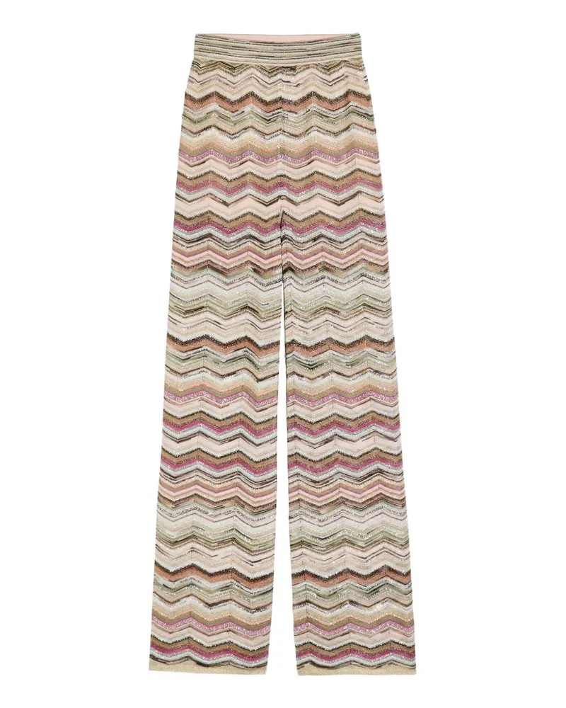 Missoni Gestrickte Palazzohose - Nude Nude