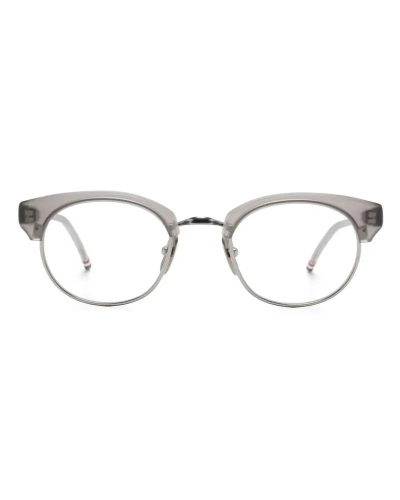 Thom Browne Brille mit Panto-Gestell - Grau Grau