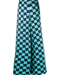 Casablanca Paris Seidenhose mit Print Blau