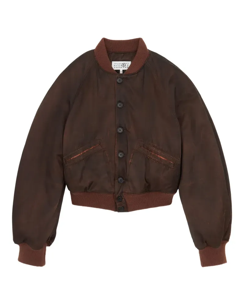 Maison Margiela Geknöpfte Bomberjacke - Braun Braun