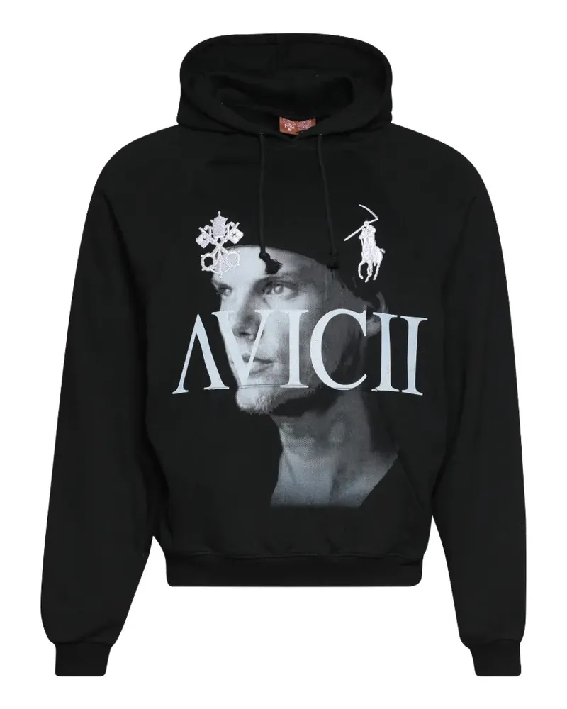 Praying Avicii-print hoodie - Schwarz Schwarz