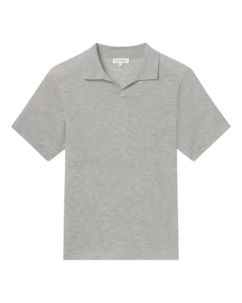 Frame Denim Kurzärmeliges Poloshirt - Grau Grau