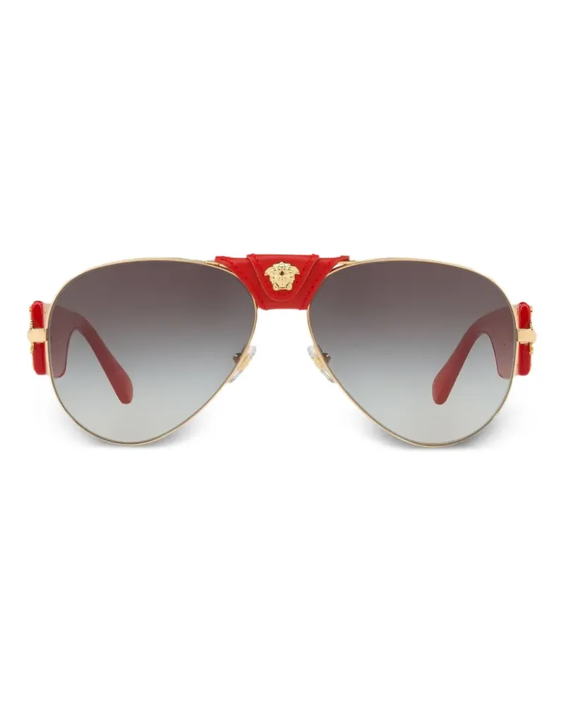 Versace Medusa pilot-frame sunglasses - Gold Gold