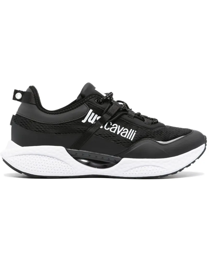 Just Cavalli Sneakers mit Logo-Print - Schwarz Schwarz