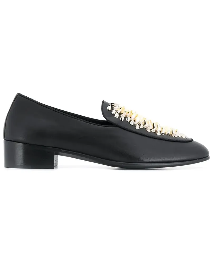 Giuseppe Zanotti Richard' Loafer mit Nieten - Schwarz Schwarz