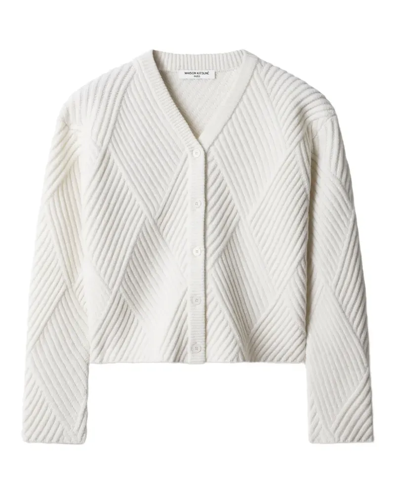 Kitsuné Aran cardigan - Nude Nude