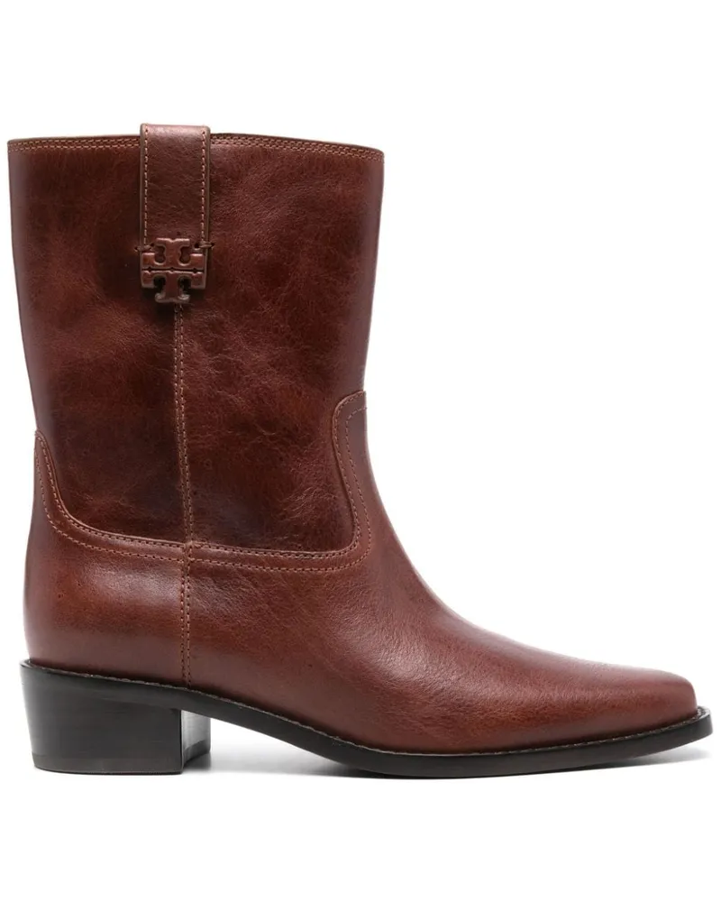 Tory Burch Stiefel mit TT-Motiv 40mm - Braun Braun