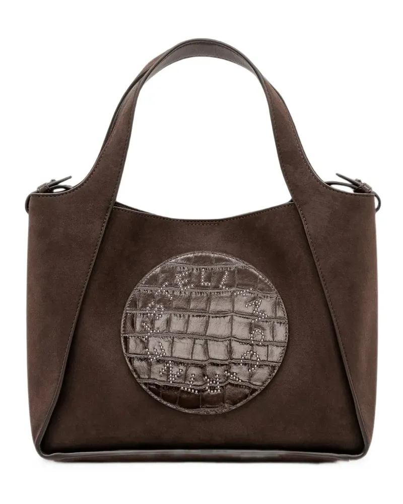 Stella McCartney Handtasche mit Krokomuster - Braun Braun