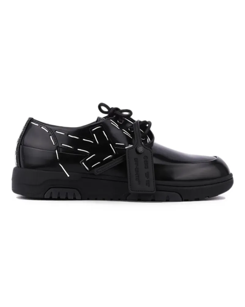 OFF-WHITE Sartorial Derby-Schuhe mit Kontrastnähten - Schwarz Schwarz