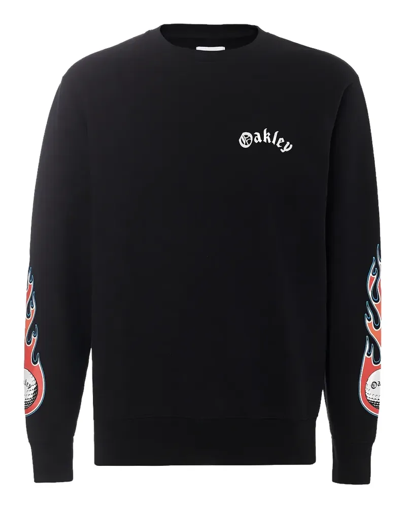 Oakley TNP Flames Sweatshirt - Schwarz Schwarz