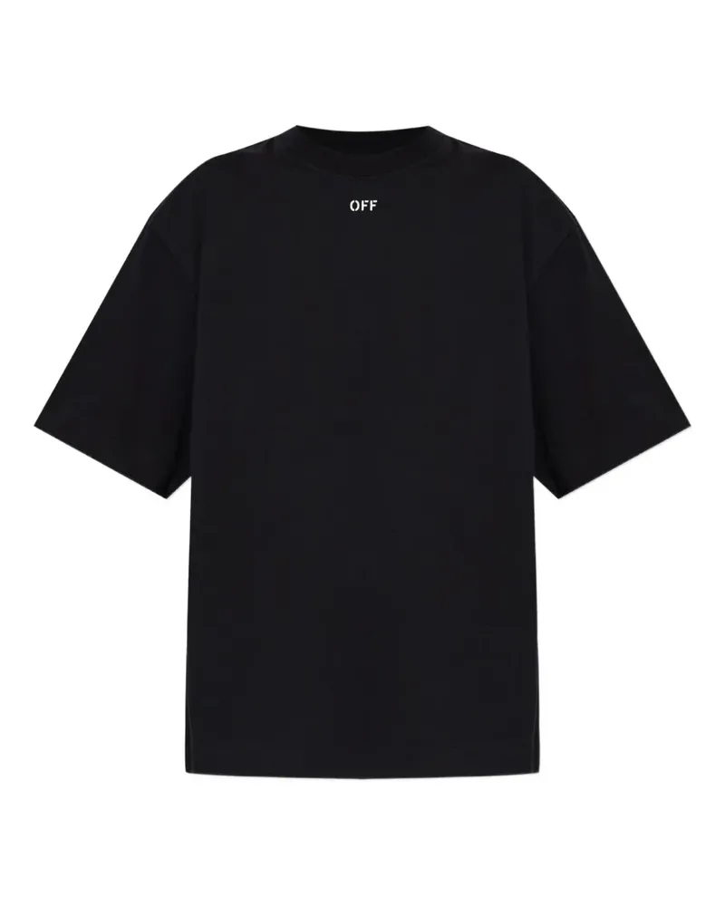 OFF-WHITE T-Shirt mit Logo-Print und Arrows-Motiv - Schwarz Schwarz
