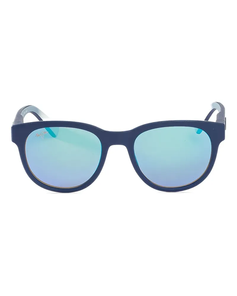 Maui Jim Maoli Sonnenbrille mit eckigem Gestell - Blau Blau
