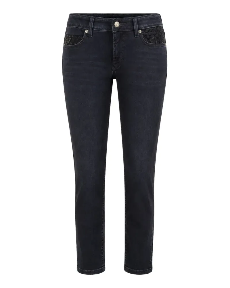 Cambio Piper crystal-embellished jeans - Blau Blau