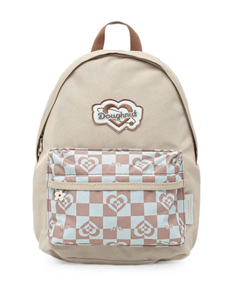 DOUGHNUT mini logo-patch backpack - Nude Nude