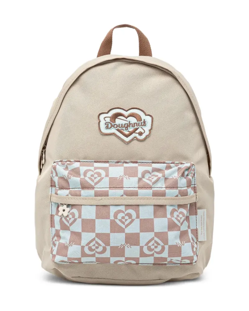 DOUGHNUT mini logo-patch backpack - Nude Nude