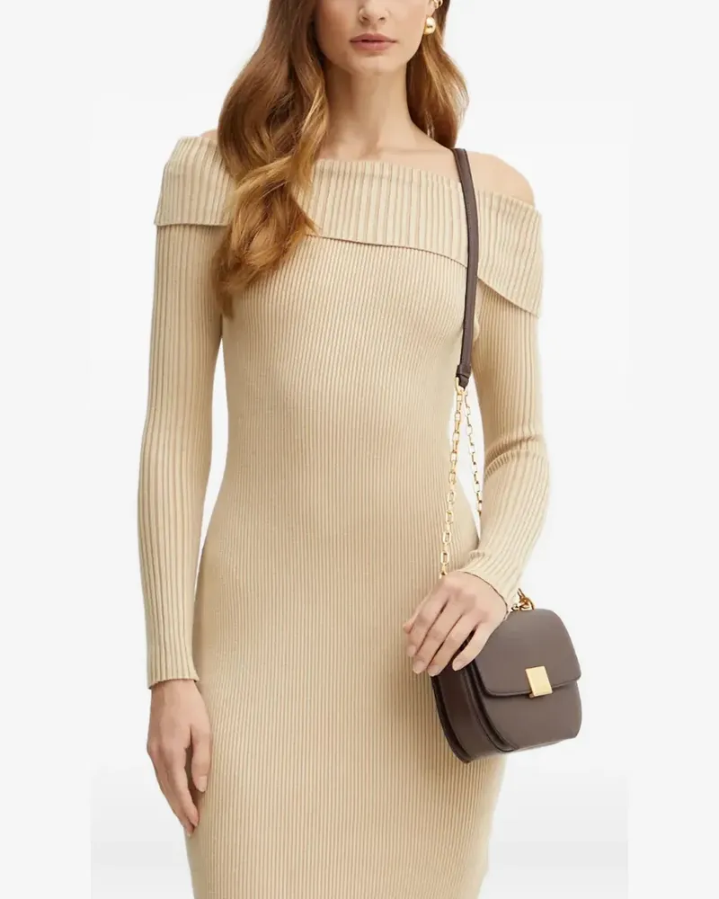 Guess Schulterfreies Minikleid - Nude Nude