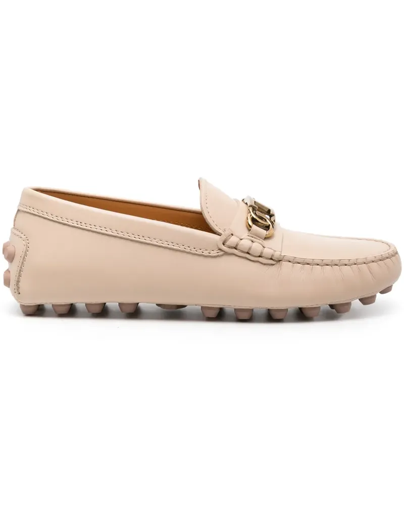 TOD'S Loafer mit Logo - Nude Nude