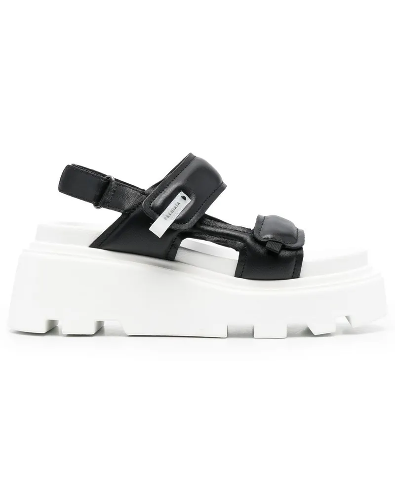 Premiata Sandalen mit Klettverschluss - Schwarz Schwarz