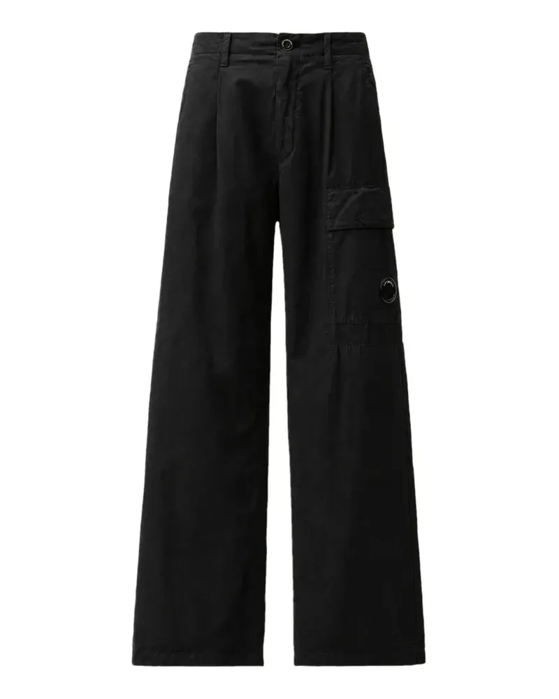 C.P. Company Micro-Reps Cargohose mit Falten - Schwarz Schwarz