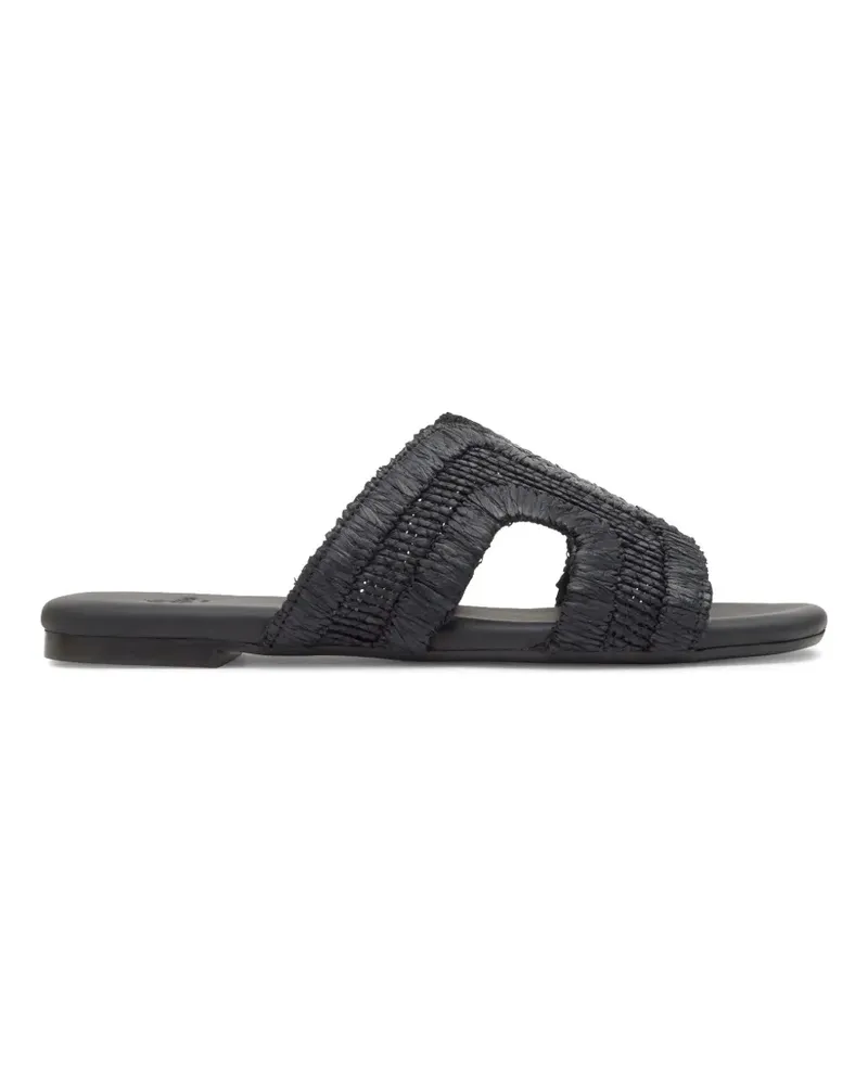 Castañer Philipa woven slides - Schwarz Schwarz